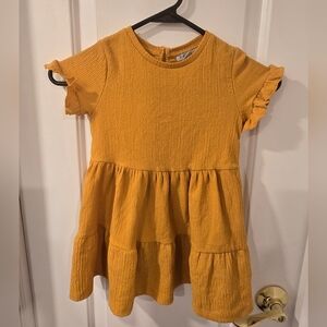 Primark Mustard Ruffle Dress 2-3 Years